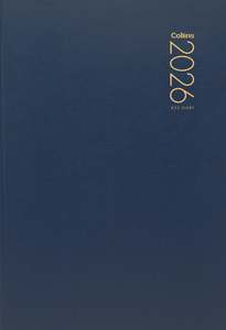 Diaries Calendars Planners: 2026 Collins Diary, A53, Week to View, 148mm x 210mm, Navy