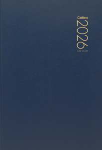 2026 Collins Diary A52, Two Day Per Page, Navy, 148mm x 210mm