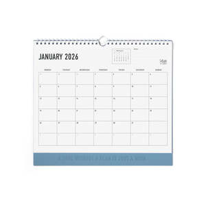 2026 Letts of London Conscious Wall Calendar, 300mm x 270mm, Ocean