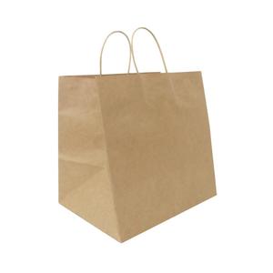 Paper Compostable Retail Bags: Recyclable Twisted Handle Paper Bag 300mm x 300mm x 200's Pack