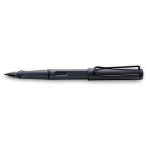Lamy: Lamy Safari Extra Fine Fountain Pen, Steel Black (0E2)