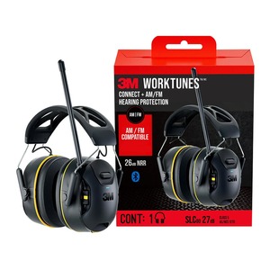 3M WorkTunes Connect+ 90572-DC AM FM Bluetooth Hearing Protector