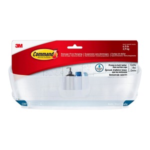 Command Shower Caddy with Water Resistant Strips (BATH11-ESF)