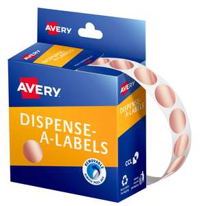 Avery: Avery Label Rose Gold Round 14mm 500's pack