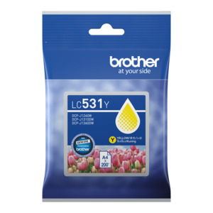 Brother LC531Y Genuine Yellow Ink