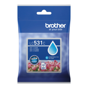 Brother LC531C Genuine Cyan Ink