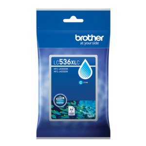 Brother LC536XLC Genuine Cyan Ink