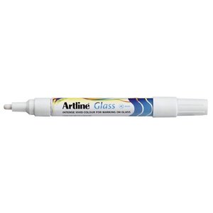 Artline: Artline Glassboard Marker, 2mm, White, Pack of 12