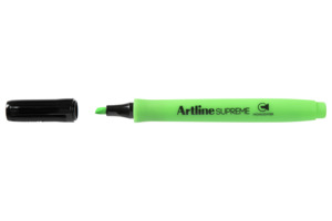 Artline Supreme Highlighter, Green, 12's pack