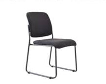 Buro Seating: Buro Mario Stacking Chair, Black Powdercoat Frame, Black (Free trolley with every 25 Mario chairs)