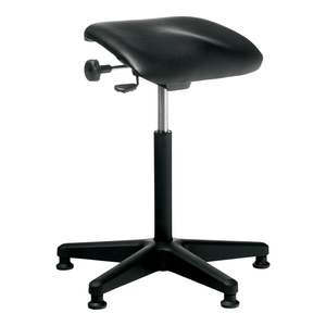 Buro Seating: Buro Posturite Stool, Black Vinyl, Assembled