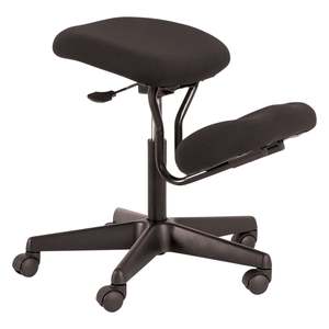 Buro Knee Chair, Dove Black, Assembled