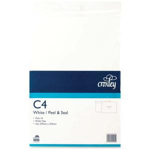 Croxley Envelope C4 Peel And Seal Wallet Flap 10's Pack