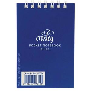 Croxley: Croxley Top Opening 50 Leaf Pocket Notebook 76 x 111mm