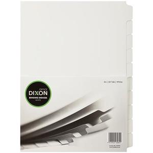 Dixon A4 Binding Indices 10 Tabs - Unpunched