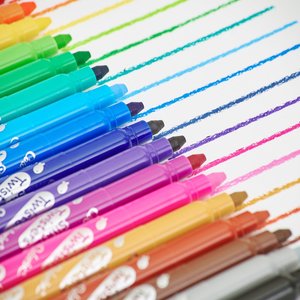 Amos Colorix Silky Twisters Classic Colours, Pack of 12