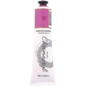 Chromacryl Acrylic Paint 75ml Tube - Fluoro Pink