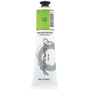 Chromacryl Acrylic Paint 75ml Tube - Fluoro Green