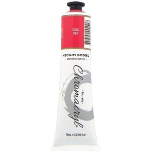 Chromacryl Acrylic Paint 75ml Tube - Cool Red
