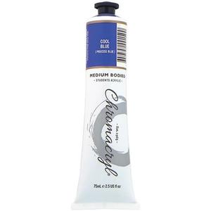 Chromacryl Acrylic Paint 75ml Tube - Cool Blue