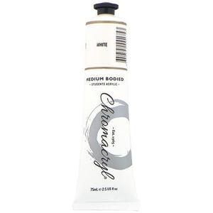 Chromacryl Acrylic Paint 75ml Tube - White