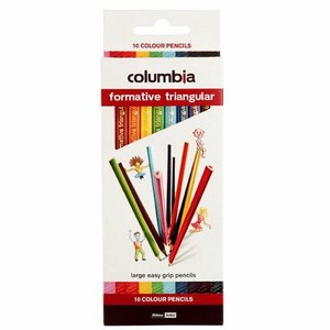 Columbia: Columbia Formative Triangular Colour Pencil 10's pack (611351TPK)