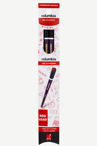 Columbia: Columbia Correction Red Pencil Round Pack of 2