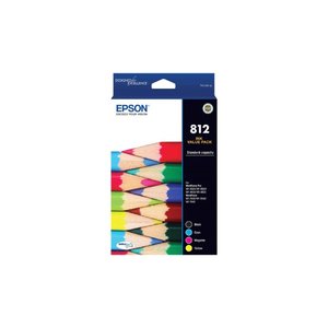 Epson: Epson 812 Ink Cartridge Value Pack, Black, Cyan, Magenta, yellow