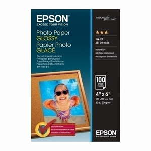 Epson: Epson 4" x 6" Glossy Photo Paper, 200gsm, Pack of 100 Sheets