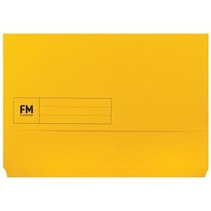 FM Foolscap Document Wallet Yellow