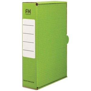 FM Storage Box Green - Foolscap
