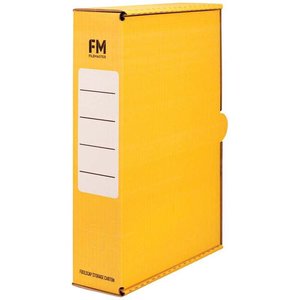 FM Storage Box Yellow - Foolscap