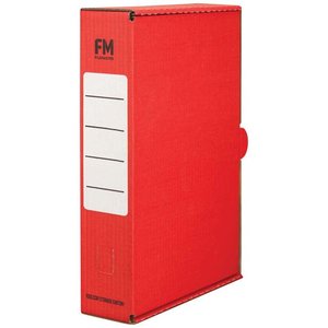 FM Storage Box Red - Foolscap