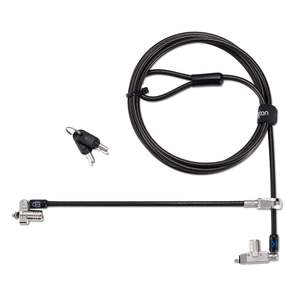 Kensington: Kensington Slim N17 2.0 Dual Head Laptop Lock for Wedge Slots, Standard