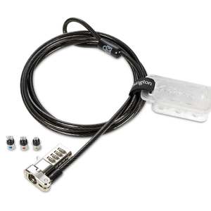 Kensington Universal 3-in-1 Combination Laptop Lock, Resettable