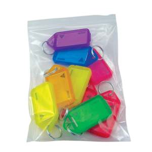 Kevron ID30 Giant Keytags Assorted Colours, Pack of 10