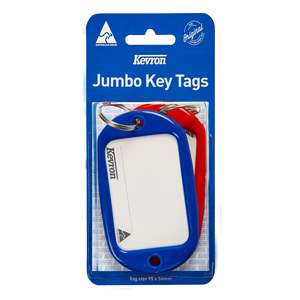Kevron: Kevron ID10 Jumbo Key Tags Assorted, Pack of 2 (ID10 PP2)