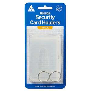 Kevron: Kevron Security Card Holder Clear 2's Pack
