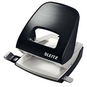 30 Sheets Leitz NEXXT 2 Hole Paper Punch - Black