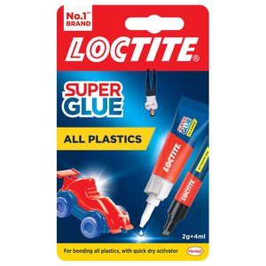 Loctite: Loctite Superglue 2-Part All Plastics 4ml/2g