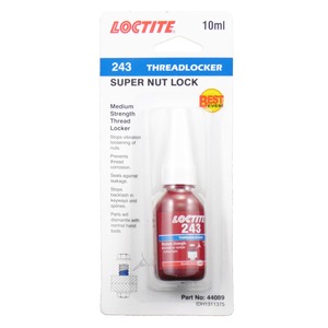 Loctite: Loctite 243 Nut Lock Med Strength Threadlocker 10ml