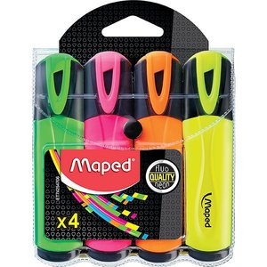 Maped: Maped FLUO'PEPS Highlighter 4's pack