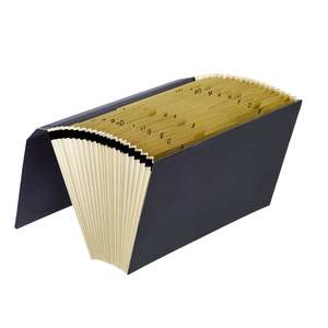 Marbig Manilla Expanding File, Foolscap, A-Z, Dark Grey