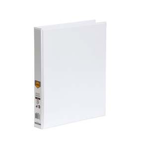 Marbig: Marbig A4 Insert Cover Ring Binder, 25mm 2 D Rings, White