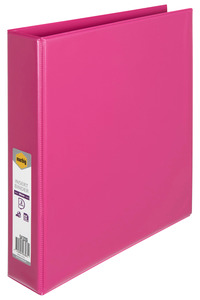 Marbig A4 Insert Cover Ring Binder, 38mm 2 D Rings, Pink