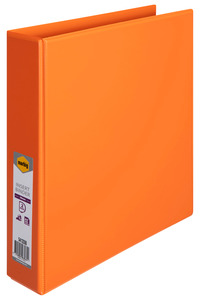 Marbig A4 Insert Cover Ring Binder, 38mm 2 D Rings, Orange