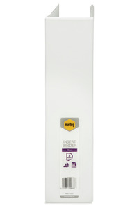 Marbig A4 Insert Cover Ring Binder, 50mm 3 D Rings, White