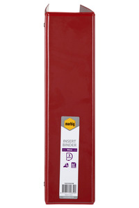 Marbig A4 Insert Cover Ring Binder, 50mm 3 D Rings, Red