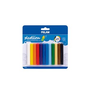 Milan Plastilina Modelling Clay, Basic 12 Colours