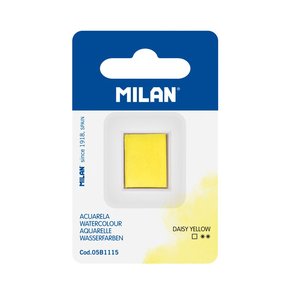 Milan Watercolour Paint Half Pan Refill, Daisy Yellow